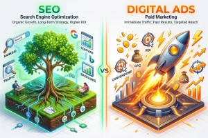 SEO vs. Ads: Ce strategie alegi pentru afacerea ta? | Vitrina Digitală