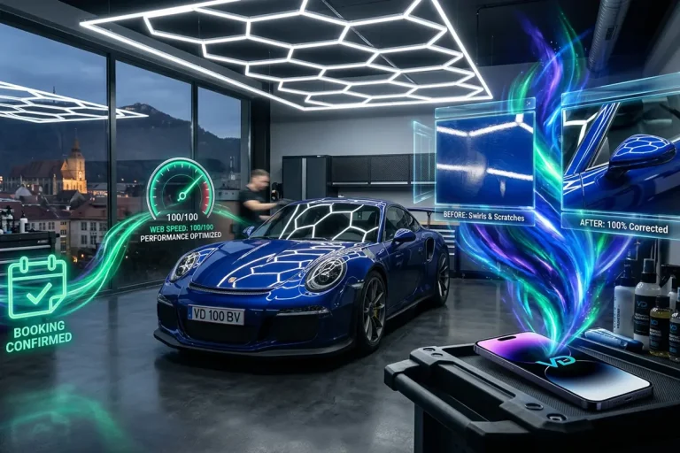 Creare site Auto Service Detailing Brașov - Vitrina Digitală