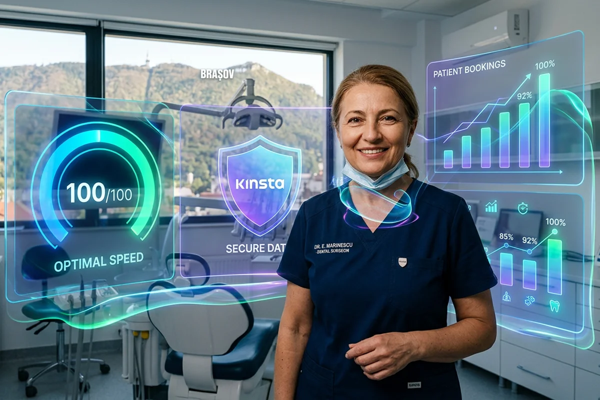 creare site clinică stomatologică Brașov