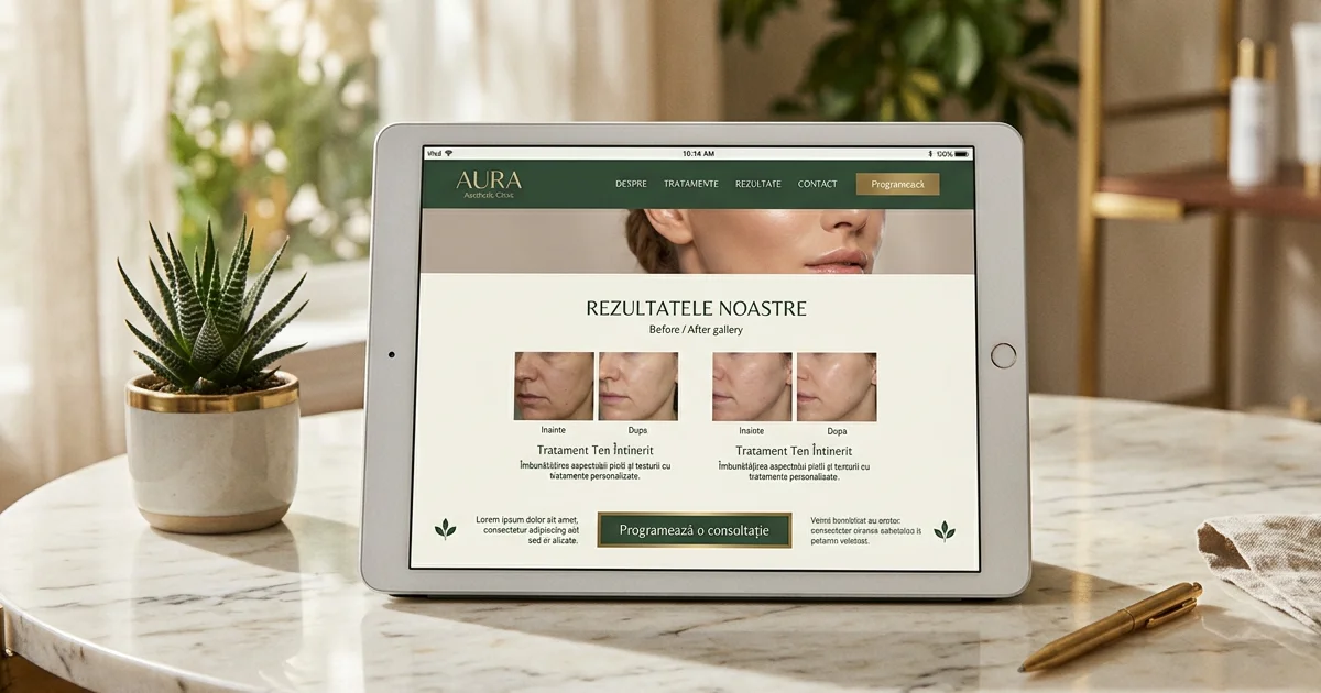 Creare Site Clinică Chirurgie Estetică Brașov | Încredere 100/100